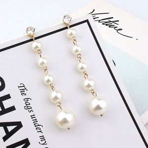 Pearl Rhinestone Earrings